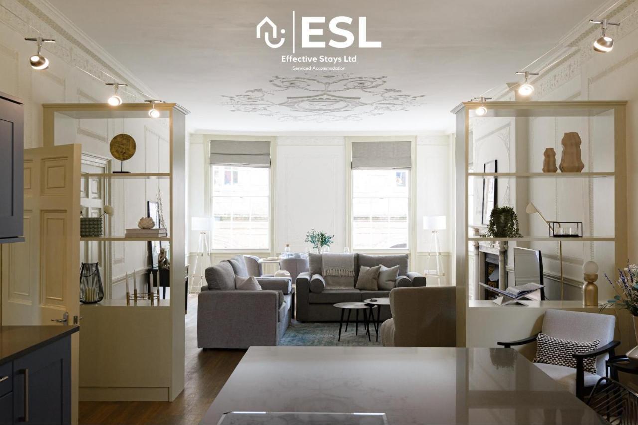 Most Central Luxury Grade 2 Listed Apartment Overlooking Shrewsbury Square - Free Parking المظهر الخارجي الصورة