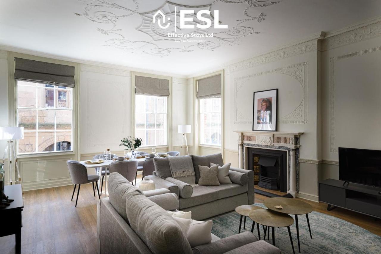 Most Central Luxury Grade 2 Listed Apartment Overlooking Shrewsbury Square - Free Parking المظهر الخارجي الصورة