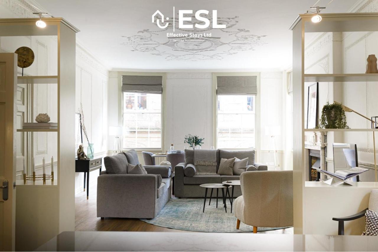 Most Central Luxury Grade 2 Listed Apartment Overlooking Shrewsbury Square - Free Parking المظهر الخارجي الصورة